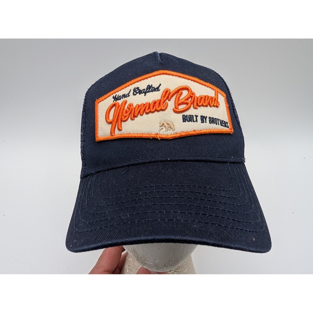 The Normal Brand Navy Blue Mesh Trucker Hat Snapback Adjustable Cap